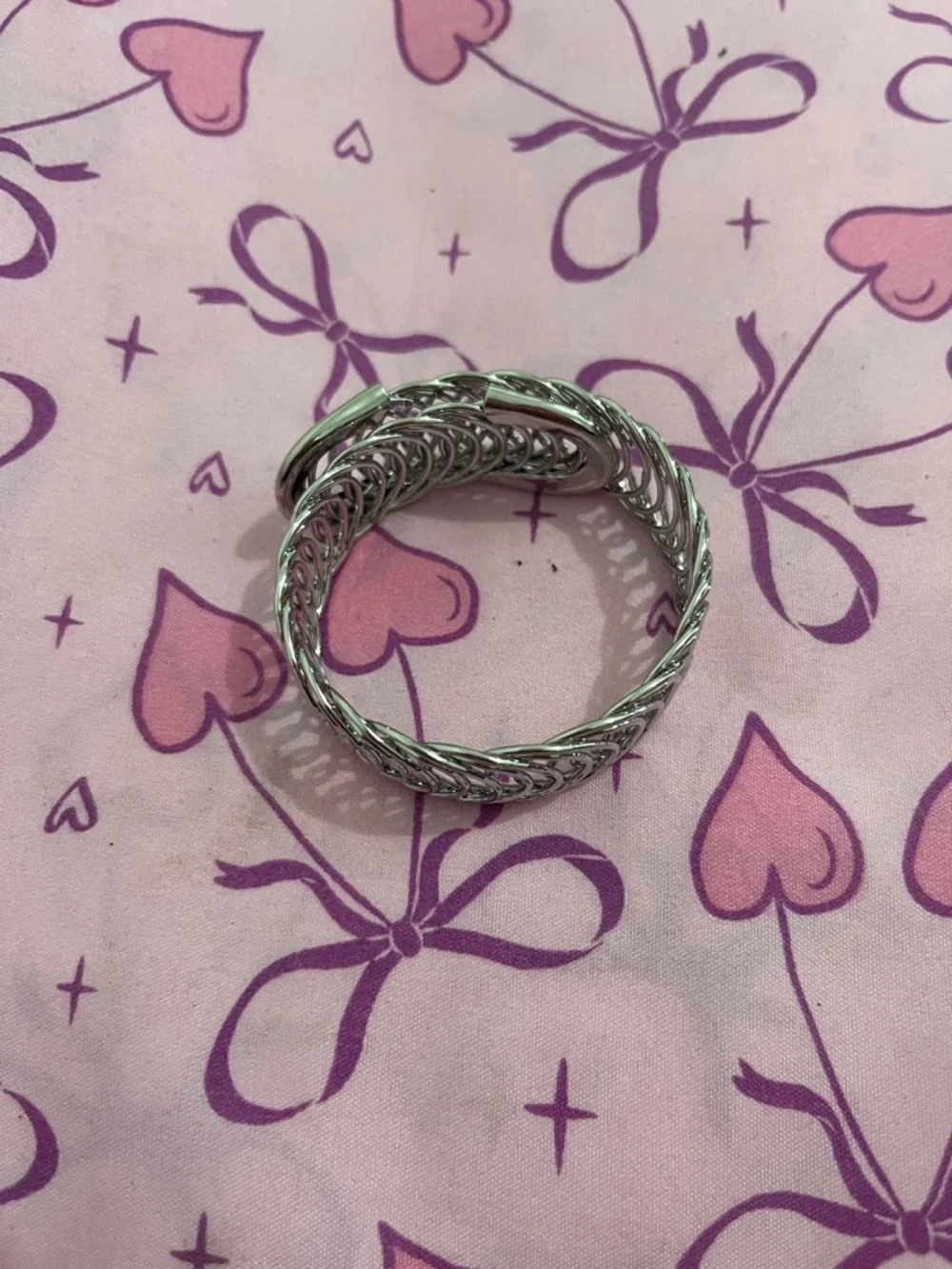 Classic Silver Multi-Loop Chain Bracelet - Women's Jewelry - Picture 3 of 4